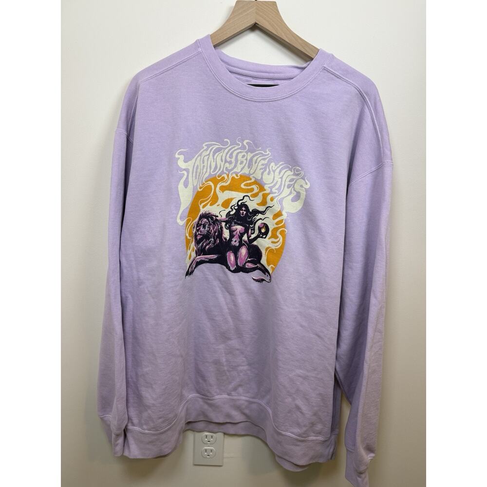 Johnny Blue Skies Sturgill Simpson Merch Sweatshirt Purple Size XXL 2XL Concert